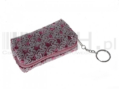 Etui - brelok na klucze z cekinami