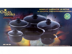 Zestaw Garnków Oscar Cooks 10 sztuk (454)