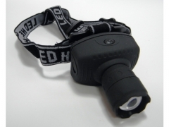 Latarka czołowa z zoomem led lampa lampka 3 watt