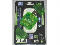 UNIWERSALNY CZYTNIK KART   PAMIĘCI - 13 w 1