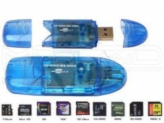 CZYTNIK KART PENDRIVE 6 IN 1 SD SDHC MMC USB