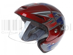 Kask turystyczny z szybą