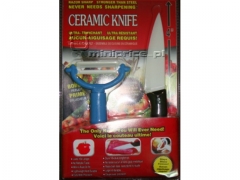 NOWOŚĆ!! Nóż noże ceramiczny + obierak GRATIS