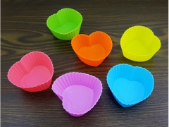 Foremki babeczek silikonowe kwiatki serca muffin