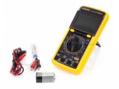 Miernik UNIWERSALNY DT 9208 A + LCD + TEMPERA