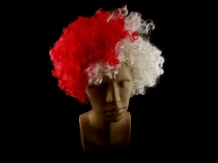 Peruka kibica Afro EURO 2012 ! Biało czerwona