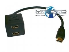 HDMI ROZDZIELACZ NA 2 PORTY GOLD