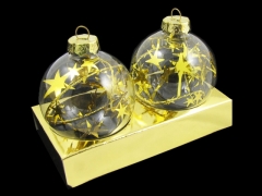 Bombki choinkowe x2 zlote