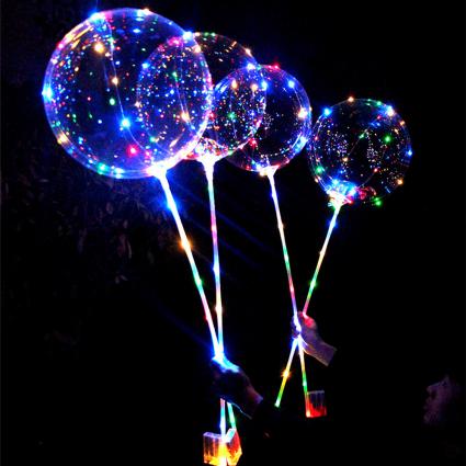 LEDBalloon21cmReusableLuminousLedBalloonTransparentRoundBubble...