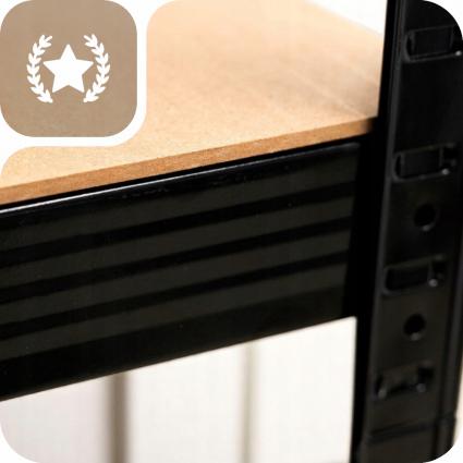 REGAŁMETALOWYMAGAZYNOWYGARAŻOWYWARSZTATOWY180CMCZARNYPIWNICALOFTWysokośćproduktu180cm