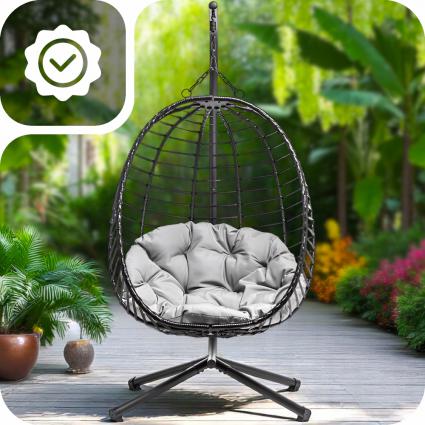 KOSZWISZĄCYFOTELBUJANYKOKONHUŚTAWKAOGRODOWATECHNORATTANPODUSZKAEAN(GTIN)5904610817315