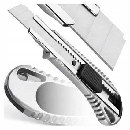 NÓŻDOTAPETMETALOWYNOŻYK18MMŁAMANEOSTRZA