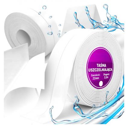 TAŚMAPVCWODOODPORNASAMOPRZYLEPNADOKUCHNIŁAZIENKIWANNYUMYWALKIZLEWU