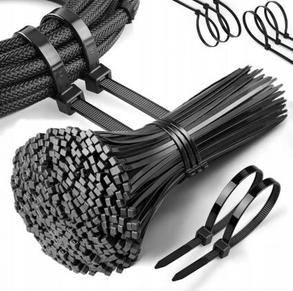 Opaskizaciskowekablowetrytytkitrytkizestawczarneuv4,8x300100szt.Kodproducenta7618