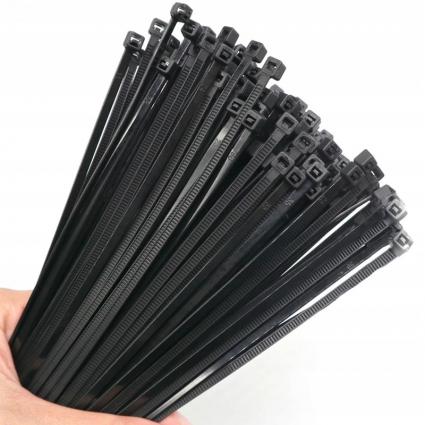 Opaskizaciskowekablowetrytytkitrytkizestawczarneuv4,8x300100szt.Szerokość4.8mm