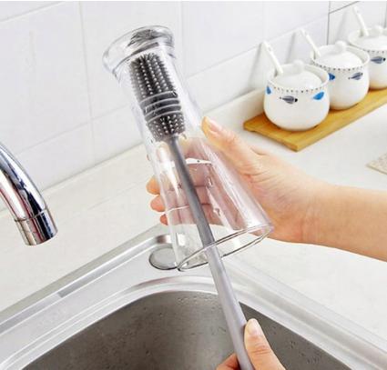 ELASTYCZNASILIKONOWASZCZOTKADOMYCIASZKLANEKBUTELEKSŁOIKÓWKUCHNIMarkaSATIS