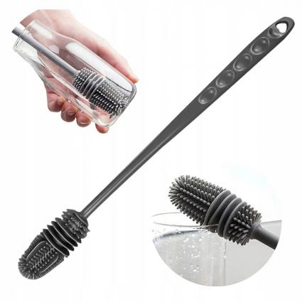 ELASTYCZNASILIKONOWASZCZOTKADOMYCIASZKLANEKBUTELEKSŁOIKÓWKUCHNI