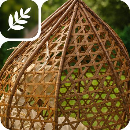 HUŚTAWKAKOKONFOTELBUJANYWISZĄCYKOSZOGRODOWYBRĄZOWYPREMIUM+PODUSZKIObciążeniemaksymalne135kg