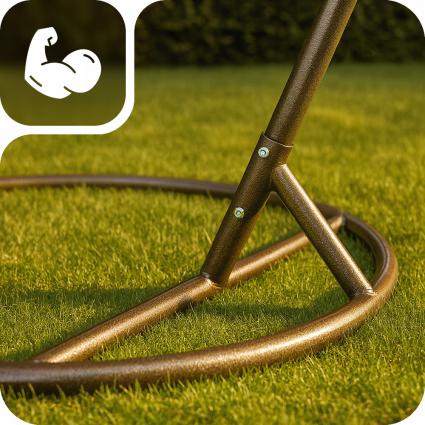 HUŚTAWKAKOKONFOTELBUJANYWISZĄCYKOSZOGRODOWYBRĄZOWYPREMIUM+PODUSZKIProducentLAZYhome