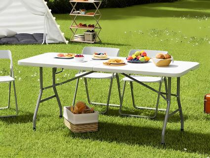 STÓŁOGRODOWYPLASTIKOWYRozkładanySkładanyCateringowyTurystyczny180cmDługość180cm