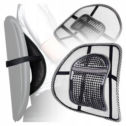 PodpórkaPodkładkaLędźwiowaPodPlecyKręgosłupNaFotelZMasażerem