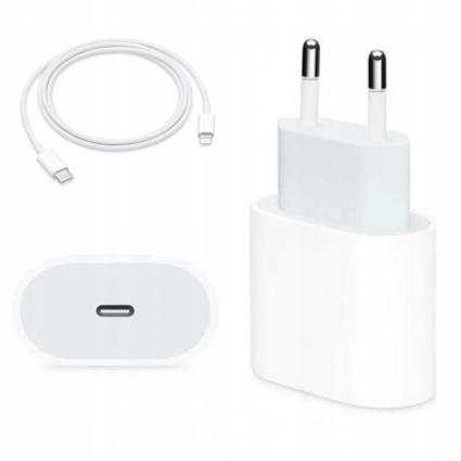 SZYBKAŁADOWARKAUSB-C20W+KABEL1MDOIPHONEPrądwyjściowy3000mA