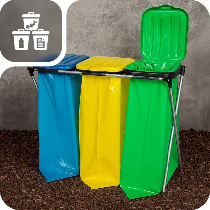 STOJAKNAWORKIKOSZDOSEGREGACJIŚMIECI-3komoryMarkabezmarki