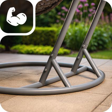 FOTELWISZĄCYROSAIDWUOSOBOWYKOSZKOKONPREMIUMSZARYPREMIUMGRUBYSPLOTProducentCorciano