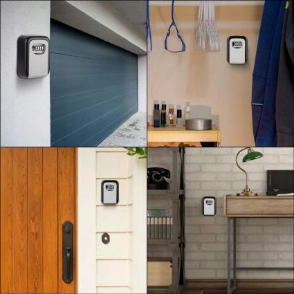 SKRZYNKASEJFNAKLUCZEMETALOWASZAFKANAKODKASETKASKRYTKANAŚCIANĘEAN(GTIN)0617720615362