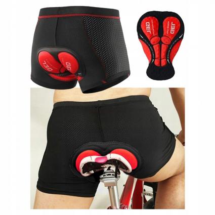 SPODENKIROWEROWESZORTYKOLARSKIEBOKSERKIMĘSKIEZWKŁADKĄ3DŻELOWĄMKodproducentaOddychającespodenkinarowerM