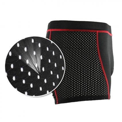 SPODENKIROWEROWESZORTYKOLARSKIEBOKSERKIMĘSKIEZWKŁADKĄ3DŻELOWĄMKolorczarny