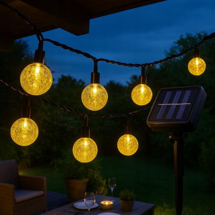 GIRLANDASOLARNAświetlnaOgrodowaLAMPKISOLARNEOGRODOWE100LED10mMarkaStylizer