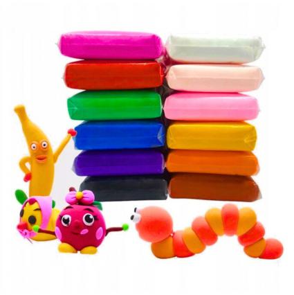 PIANKOLINACiastolinaMasaplastycznaPlastelinadladzieci12szt.