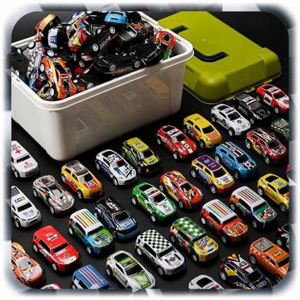 ZESTAW52SZTSAMOCHODZIKIRESORAKIAUTKANAPĘDEMMETALOWE+WALIZKA+PLANSZAEfektybrak