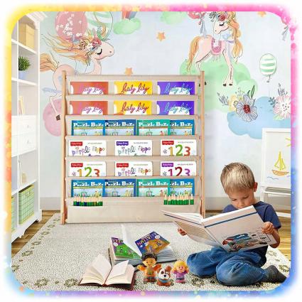 REGAŁNAKSIĄŻKIDLADZIECISTOJAKPÓŁKASzafkaOrganizerBiblioteczka79cmKodproducenta6844