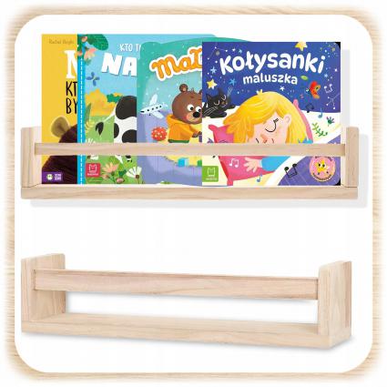 PÓŁKANAKSIĄŻKIKSIĄŻECZKIDLADZIECISKANDYNAWSKIDREWNIANAWISZĄCA60CMEAN(GTIN)5900670991736