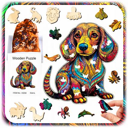PUZZLEDREWNIANEPIESDWUSTRONNE174ELUKŁADANKADLADZIECIDZIEŃDZIECKAEAN(GTIN)5900670991811