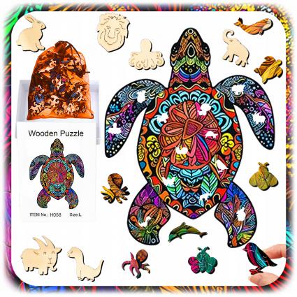 PUZZLEDREWNIANEŻÓŁWDWUSTRONNE156ELUKŁADANKADLADZIECIDZIEŃDZIECKAEAN(GTIN)5900670991835