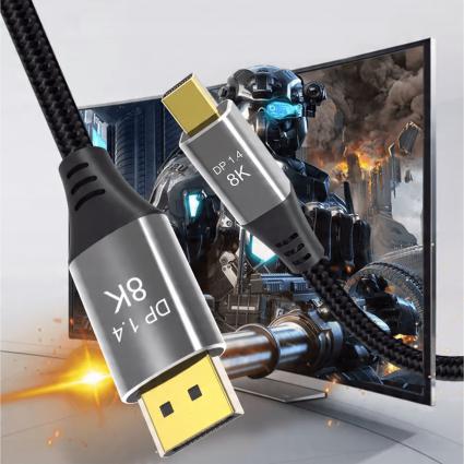 KABELMINIDISPLAYPORTDODISPLAYPODP1.4PRO8K4K144HzTHUNDERBOLT2MStanopakowaniaoryginalne