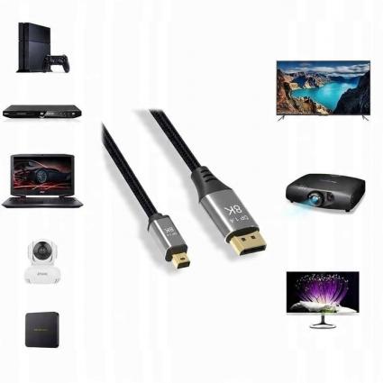 KABELMINIDISPLAYPORTDODISPLAYPODP1.4PRO8K4K144HzTHUNDERBOLT2MModelTB8219