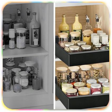 SZUFLADAREGULOWANATeleskopowaPółkaWysuwanaWkładdoSzafkiOrganizerRodzajszuflada