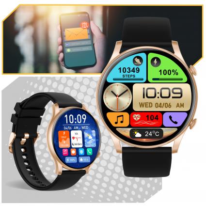 SMARTWATCHDAMSKIZEGAREKPLMENUROZMOWYSMARTWATCHWODOODPORNYTransmisjadanychbrak