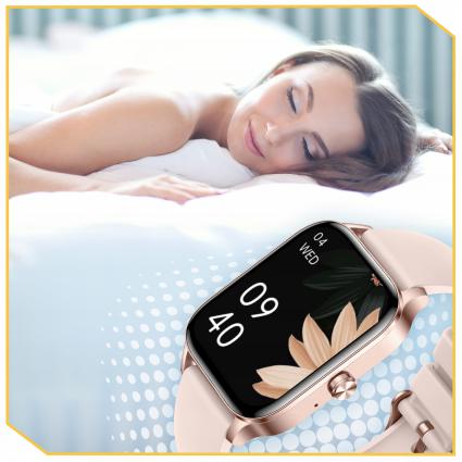 SMARTWATCHZEGAREKDAMSKIPOLSKIEMENUPLROZMOWYPOWIADOMIENIADLAKOBIETYLokalizatorGPSnie