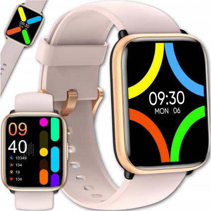 SMARTWATCHDamskiZegarek3DWODOODPORNYPOŁĄCZENIAPOLSKIEMENUSPORTPULS