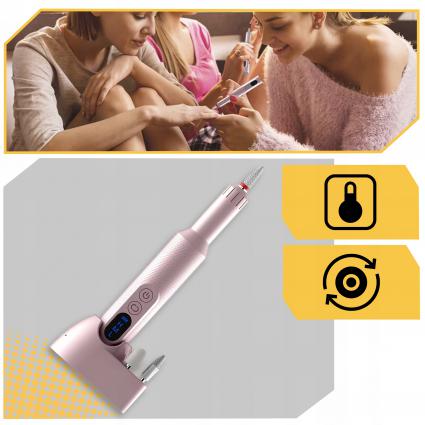 FREZARKADOPAZNOKCIMANICUREPEDICUREPROFESJONALNABEZPRZEWODOWAZESTAWKodproducentapielęgnacjaskórekpaznokcihybrydyżel