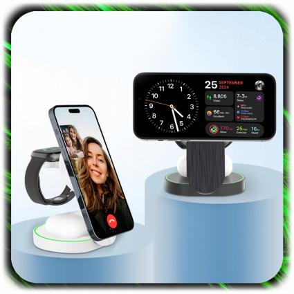 3w1ŁADOWARKAINDUKCYJNABEZPRZEWODOWAMAGSAFEDOIPHONEAPPLEiWATCHLEDPrzewódwzestawietak