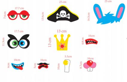 Zestawgadżetówdozdjęćdladzieci10elementówzabawaikreatywnośćMarkabezmarki