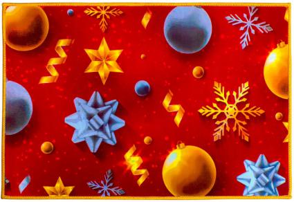 ŚwiątecznamatadywanikNaPrezentdosalonukuchni60x40cmantypoślizgowaStanopakowaniaoryginalne