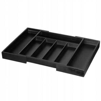 WKŁADORGANIZERPOJEMNIKDOSZUFLADYKUCHENNEJNASZTUĆCEROZSUWANYCZARNY