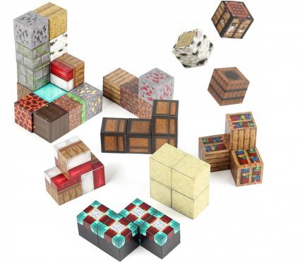 KLOCKIMAGNETYCZNEMINECRAFTSZEŚCIANY100KLOCKÓWUKŁADANIA+6FIGUREKMinimalnywiekdziecka3